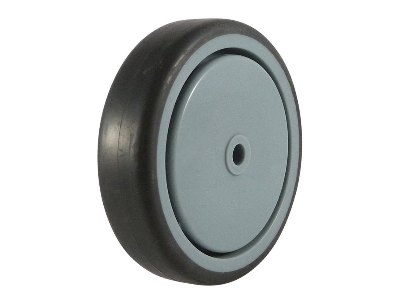 Apparate Rollen und Räder TPE Reifen auf Kunststoff Felge - max 100kg - Stahlblech Rollengehause